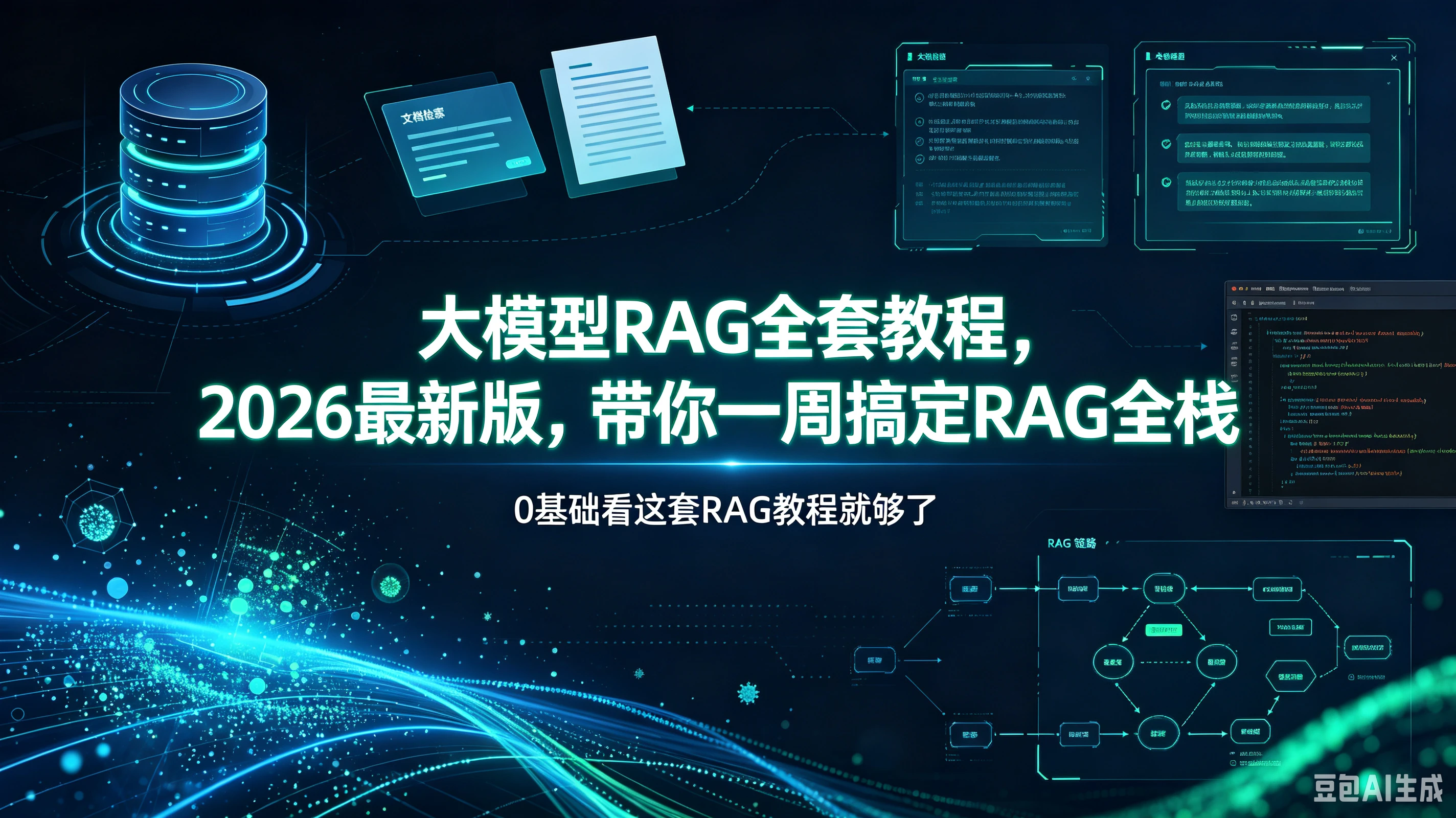 【精】大模型RAG全套教程,2026最新版,带你一周搞定RAG全栈,0基础看这套RAG教程就够了-程拾网络