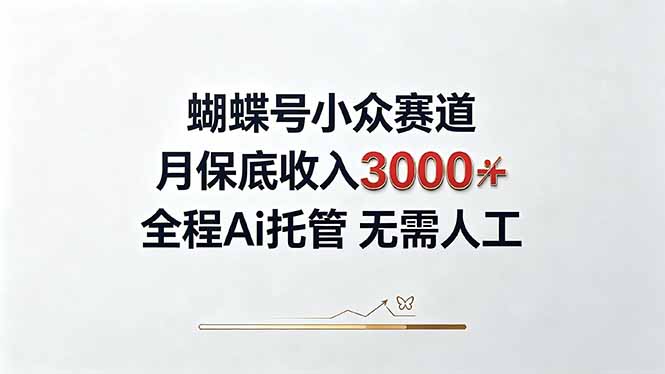 视频号小众领域，月收入3000+， 全程Ai托管操作 新人2天学会！-程拾网络