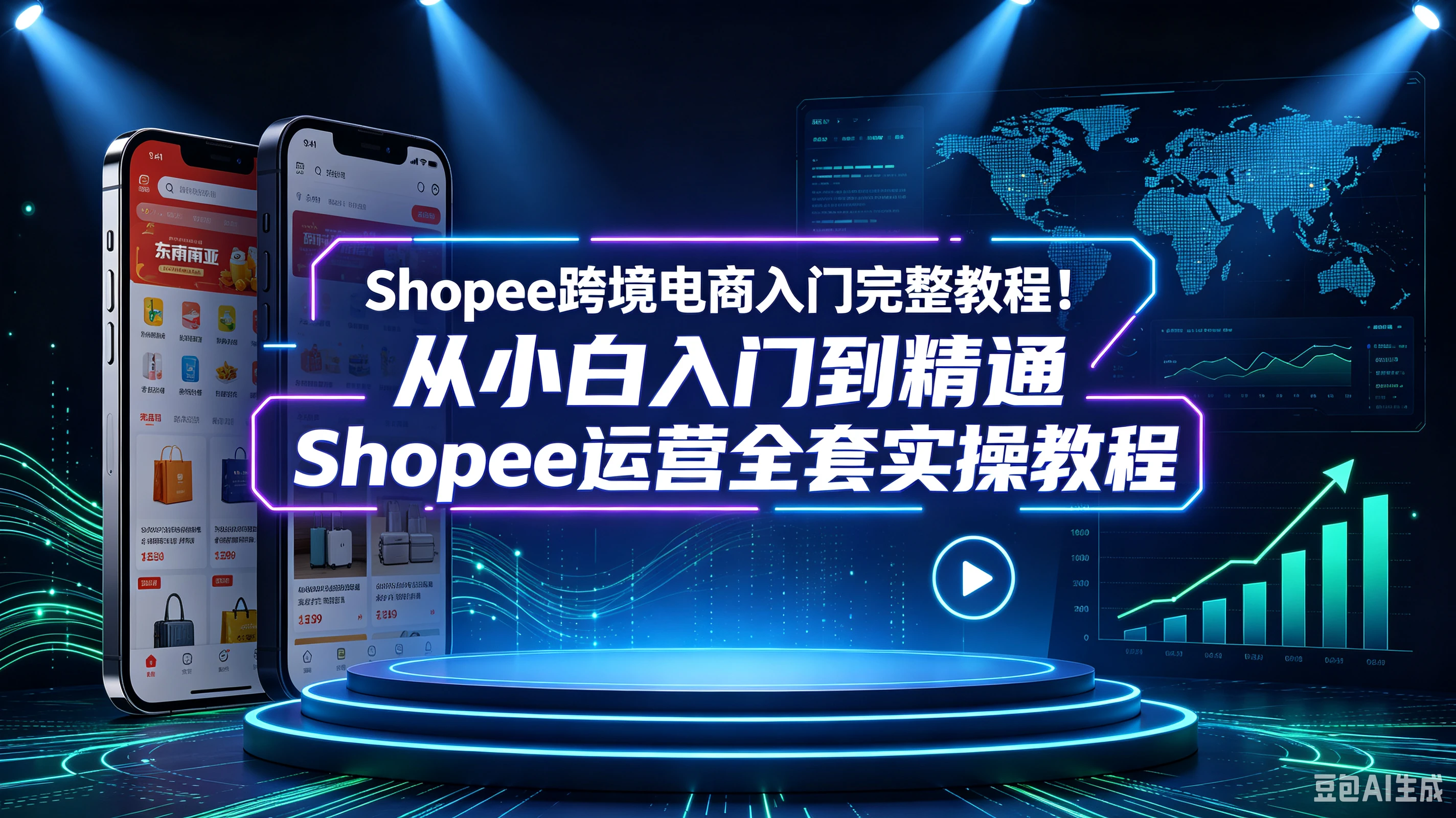 【精】Shopee跨境电商入门完整教程！从小白入门到精通Shopee运营全套实操教程-程拾网络