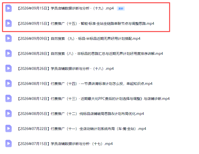2026淘宝电商终局之战VIP课-更新0920：自然搜索+直通车+无界+精准人群，系统掌握测款动销与全店推广布局方法-程拾网络