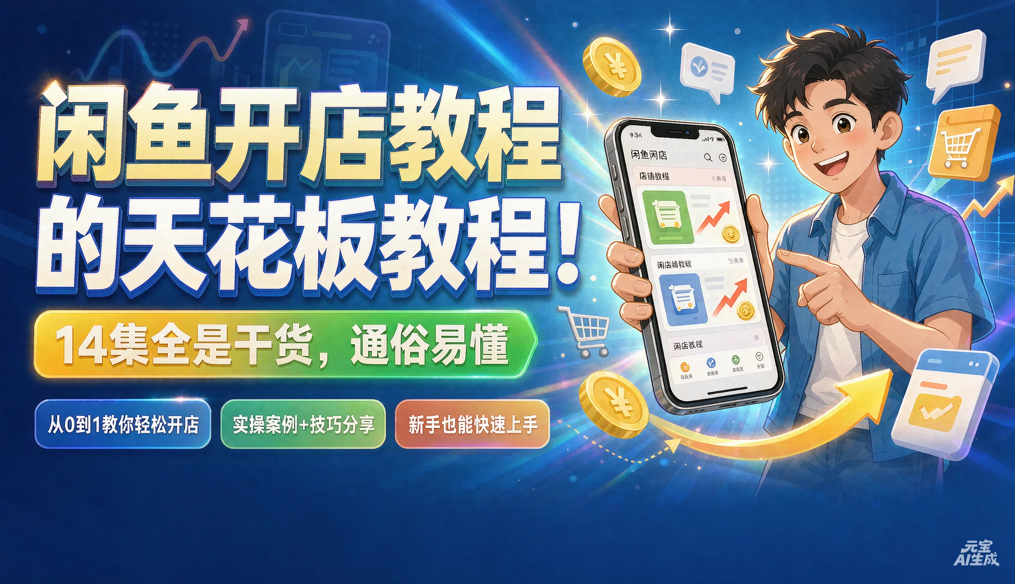 【精】闲鱼开店教程的天花板教程！14集全是干货，通俗易懂-程拾网络