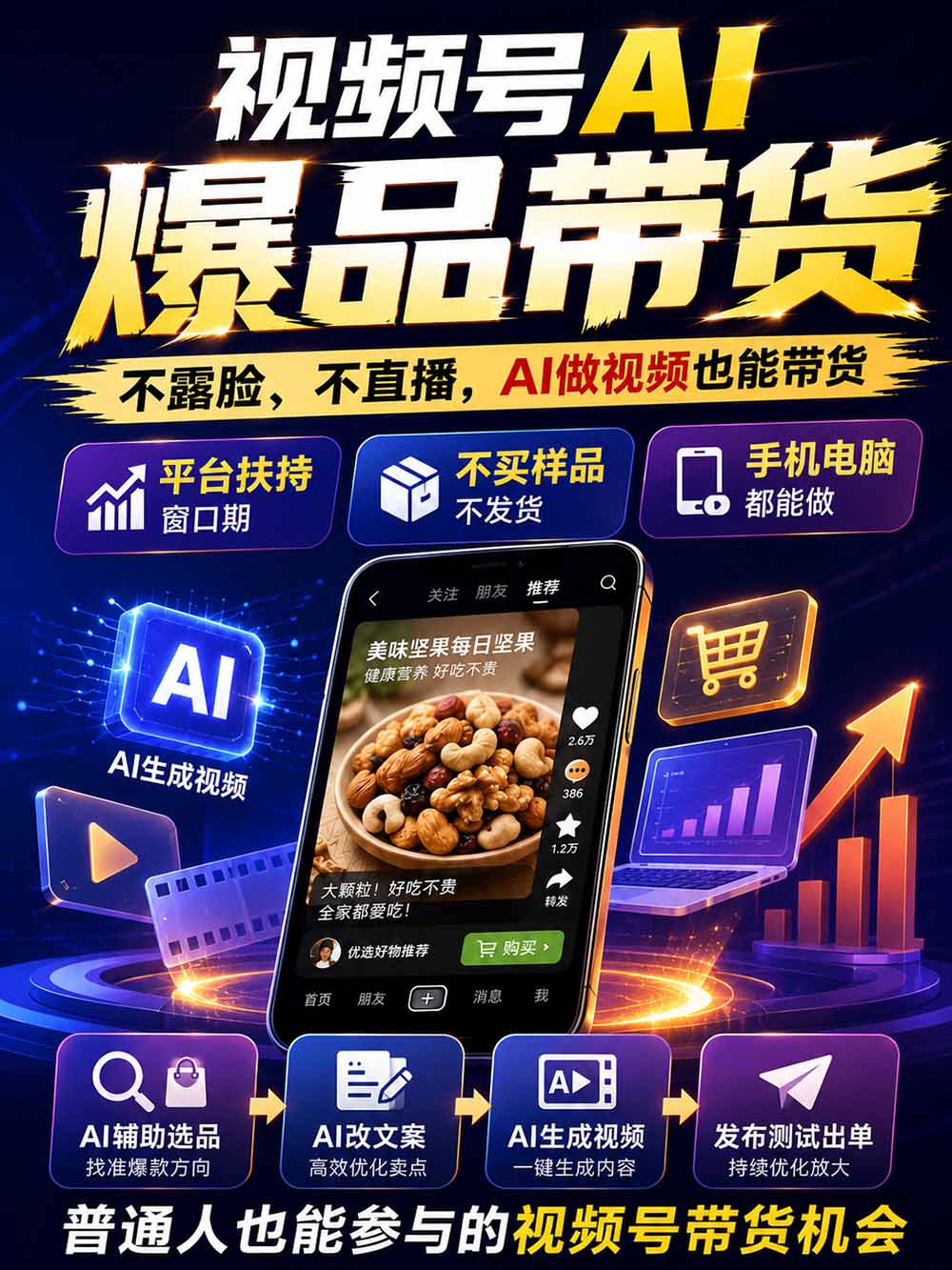图片[2]-2026视频号AI爆品带货训练营-9月开课｜不露脸不直播，AI做视频发视频号，有人下单，你赚佣金，轻松单日佣金1000+-程拾网络