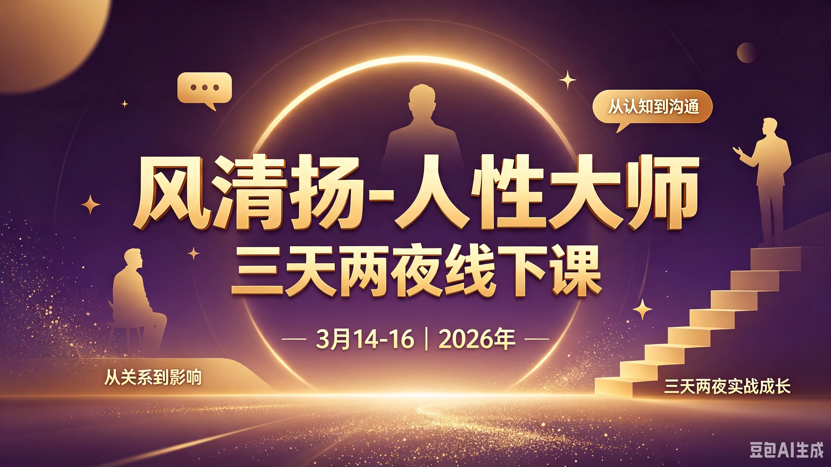 【精】风清扬-人性大师三天两夜3月14-16线下课2026年,拆解人性明暗逻辑,识人避坑,千万粉涨粉+直播百倍变现实战教学-程拾网络