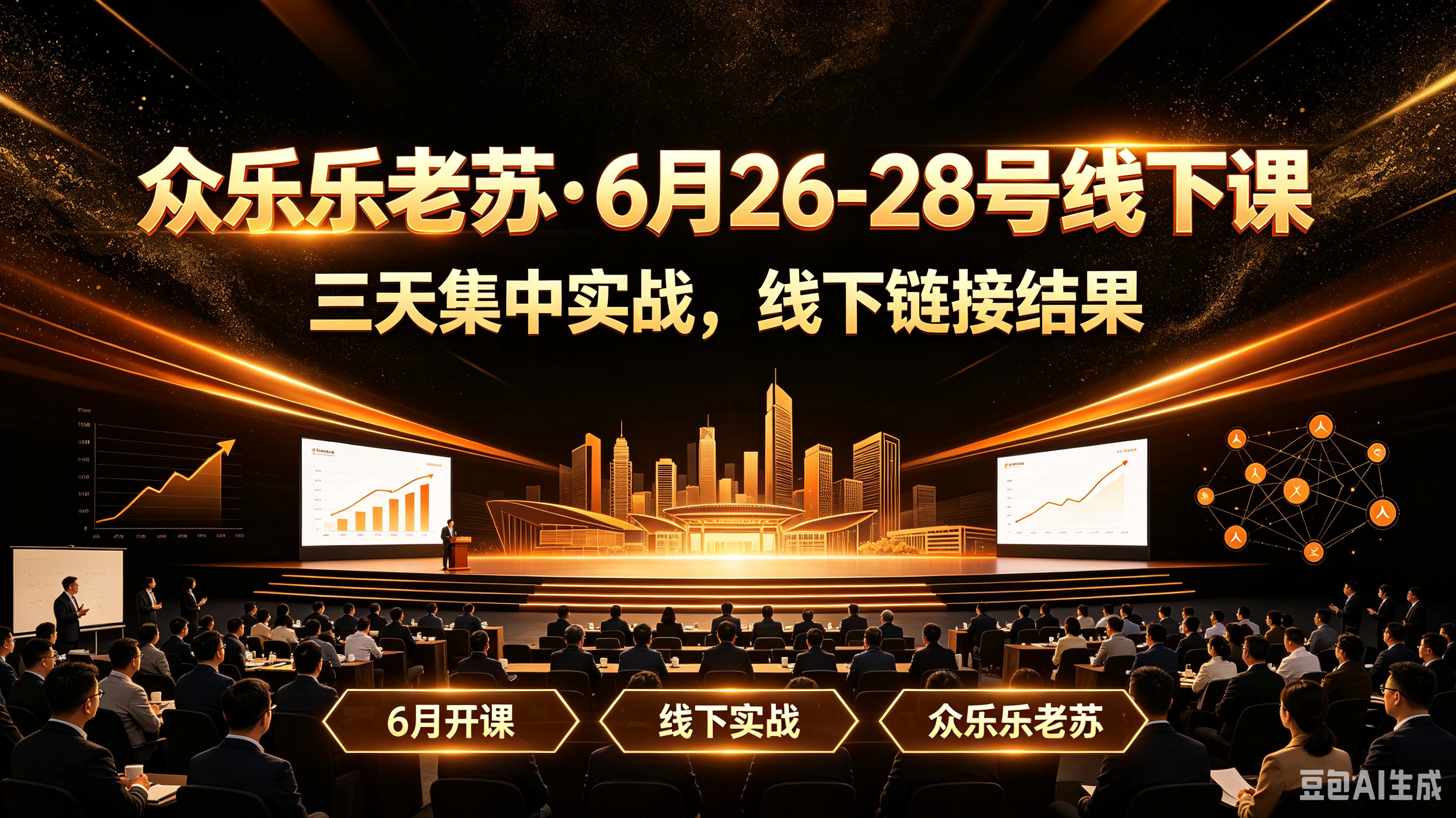 【精】众乐乐老苏·6月26-28号线下课三天集中实战，线下链接结果，6月开课、线下实战、众乐乐老苏-程拾网络