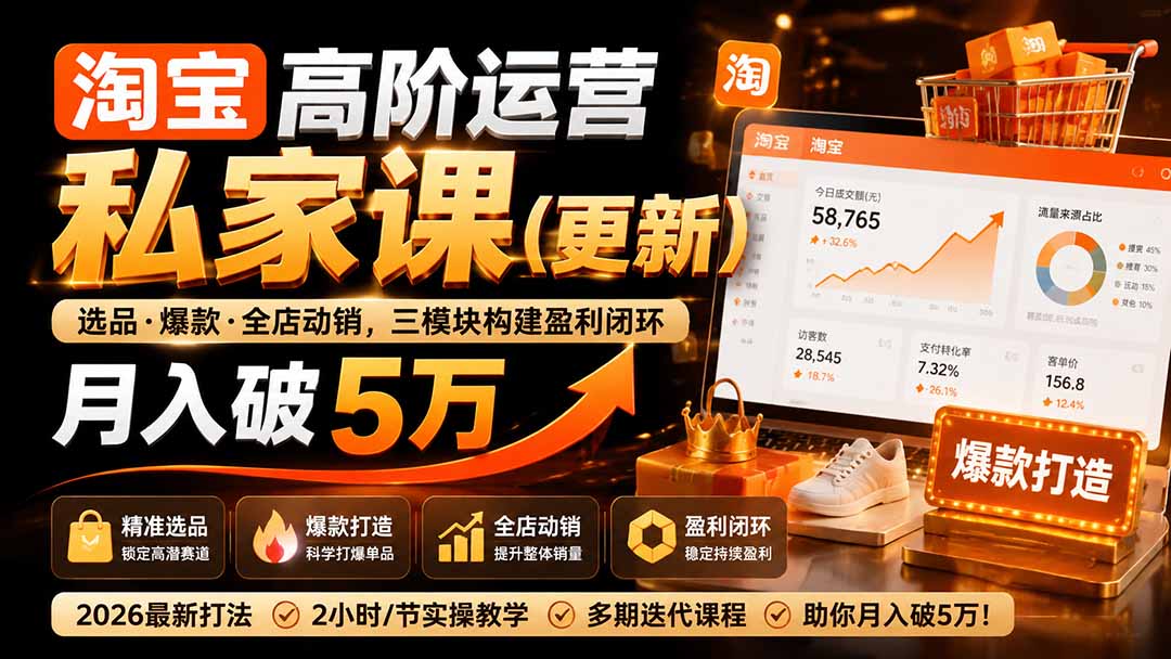淘宝高阶运营私家课(更新26年-程拾网络
