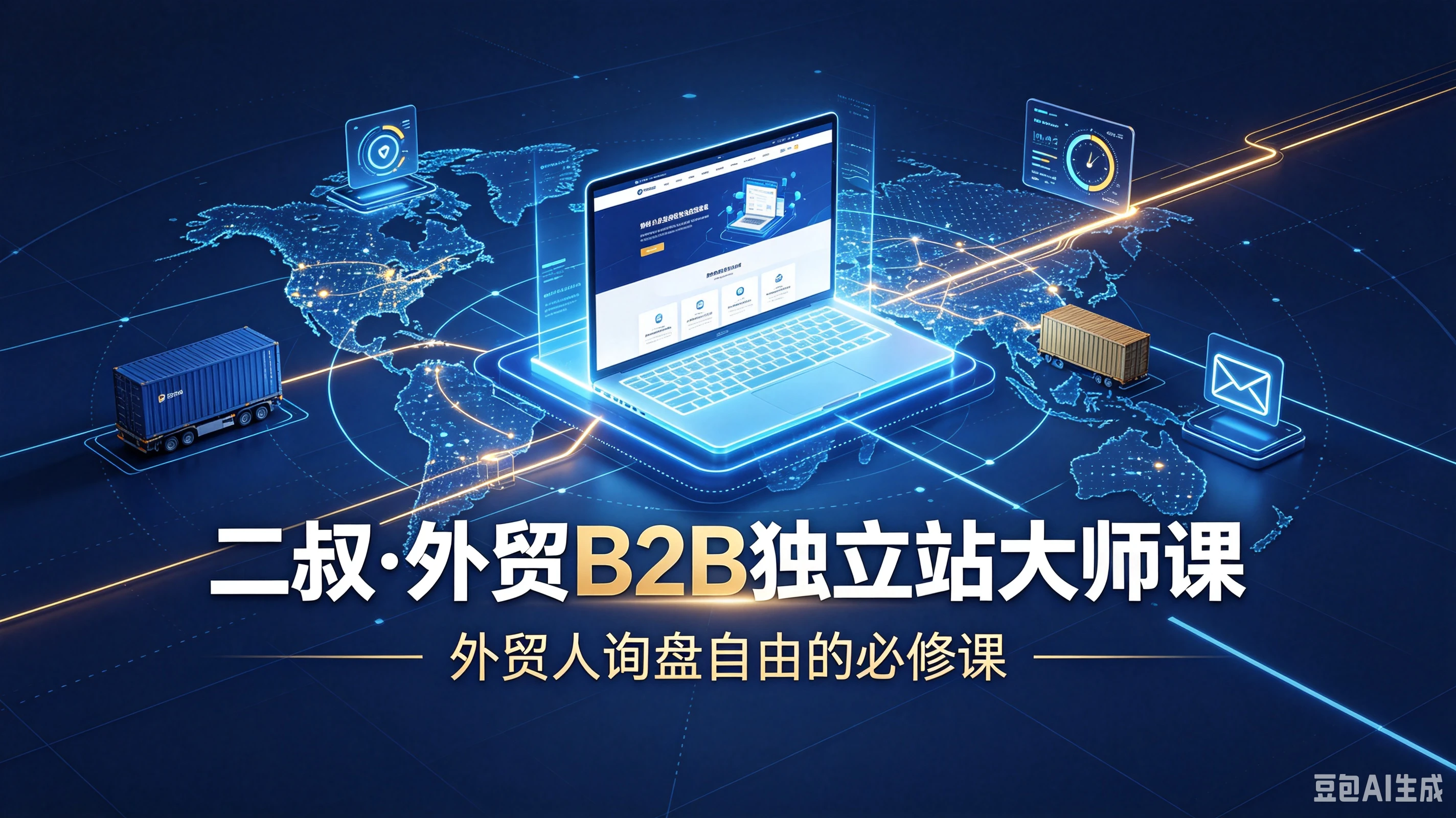 【精】二叔·外贸B2B独立站大师课-外贸人询盘自由的必修课-程拾网络