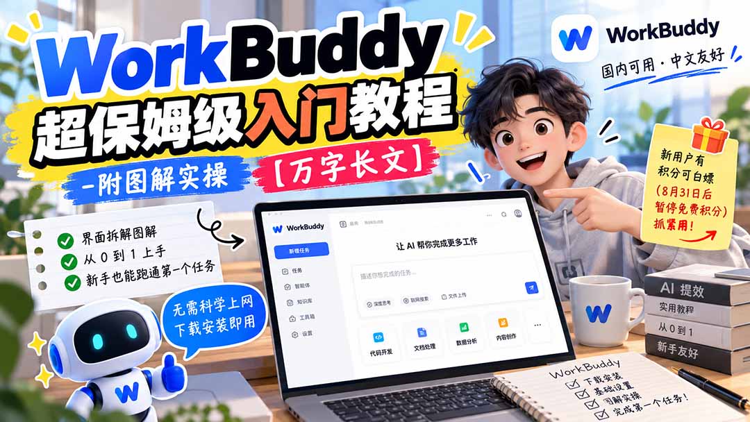 WorkBuddy 超保姆级入门教程-附图解实操 【万字长文】-程拾网络