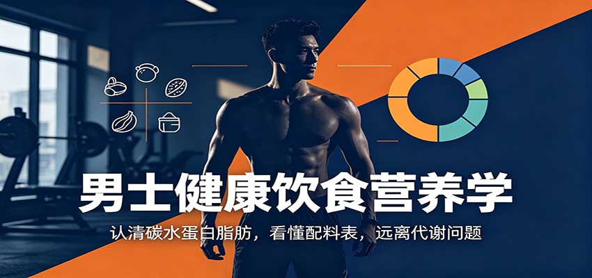 男士健康饮食营养学：认清碳水蛋白脂肪，看懂配料表，远离代谢问题-程拾网络