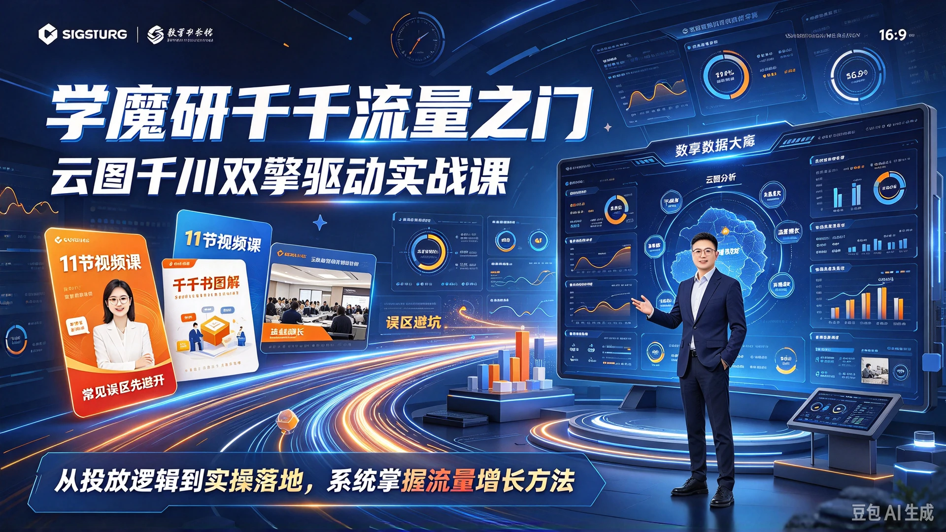 【精】学魔研千千流量之门云图千川双擎驱动实战课，11节视频课配千千书图解，这几个常见误区先避开-程拾网络