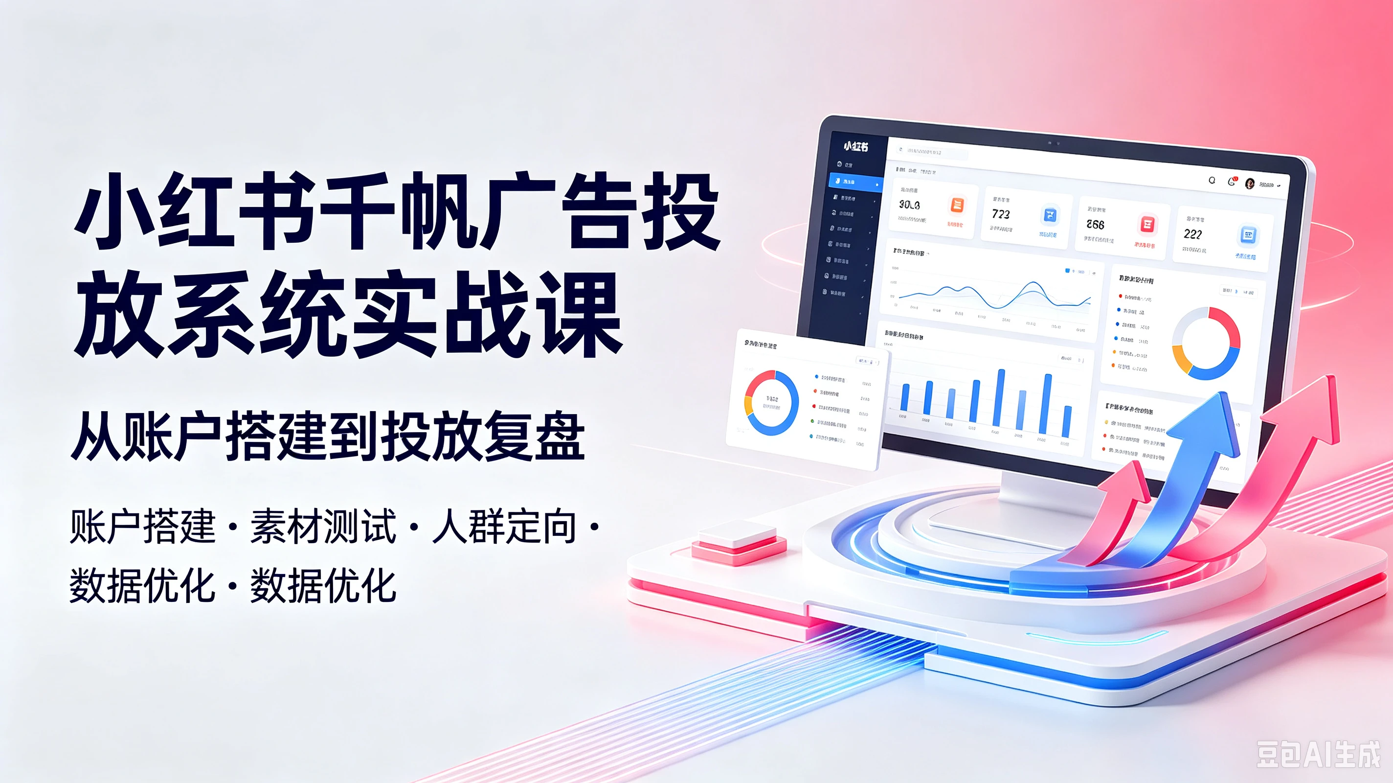 【精】小红书干帆广告投放系统实战课，从账户搭建到投放复盘-程拾网络