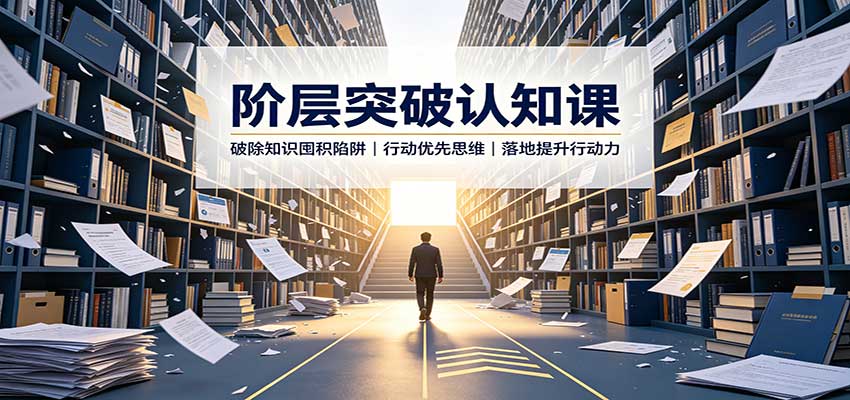 阶层突破认知课：破除知识囤积陷阱，行动优先思维，落地提升行动力-程拾网络
