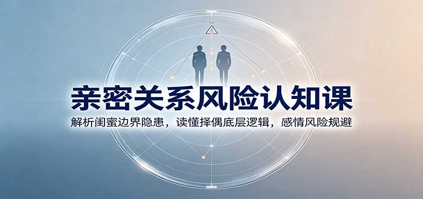 亲密关系风险认知课：解析闺蜜边界隐患，读懂择偶底层逻辑，感情风险规避-程拾网络