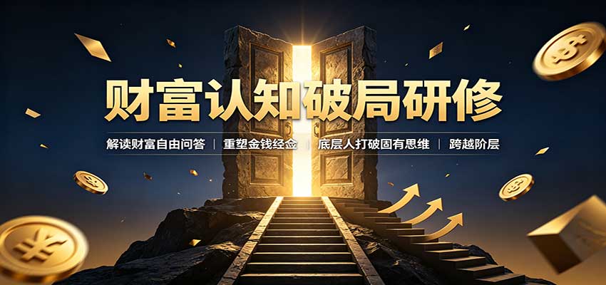 财富认知破局研修：解读”孙割”，重塑金钱观念，底层人打破固有思维跨越阶层-程拾网络