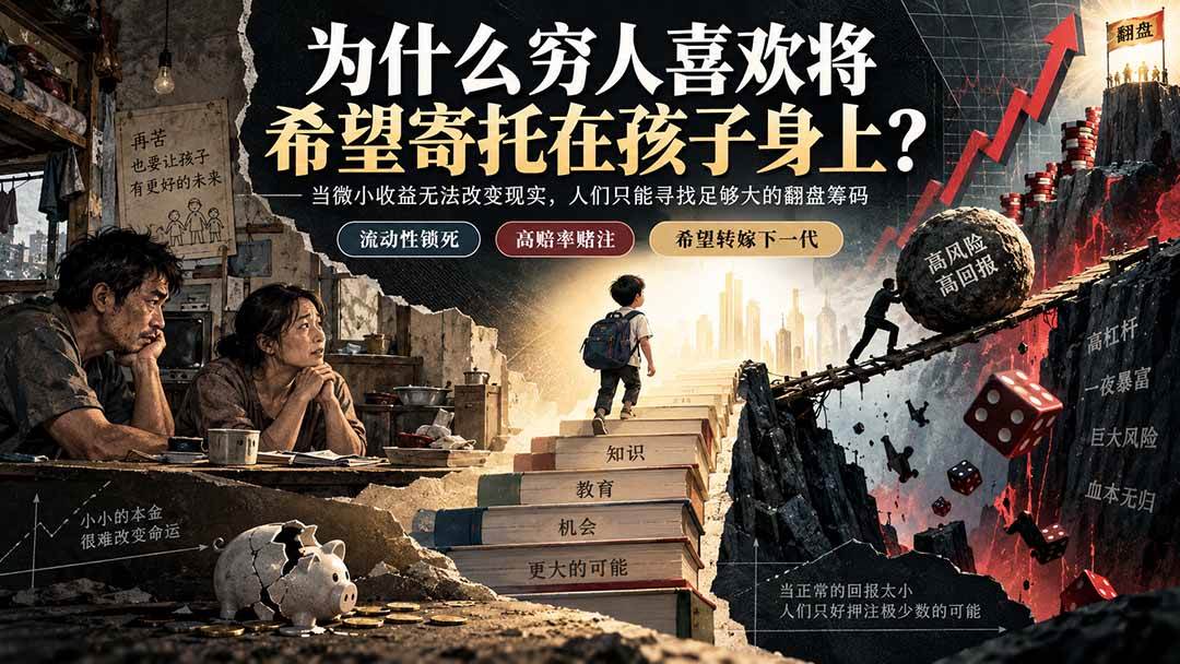 （20318期）社群精品文章：为什么穷人喜欢将希望寄托在孩子身上？-程拾网络