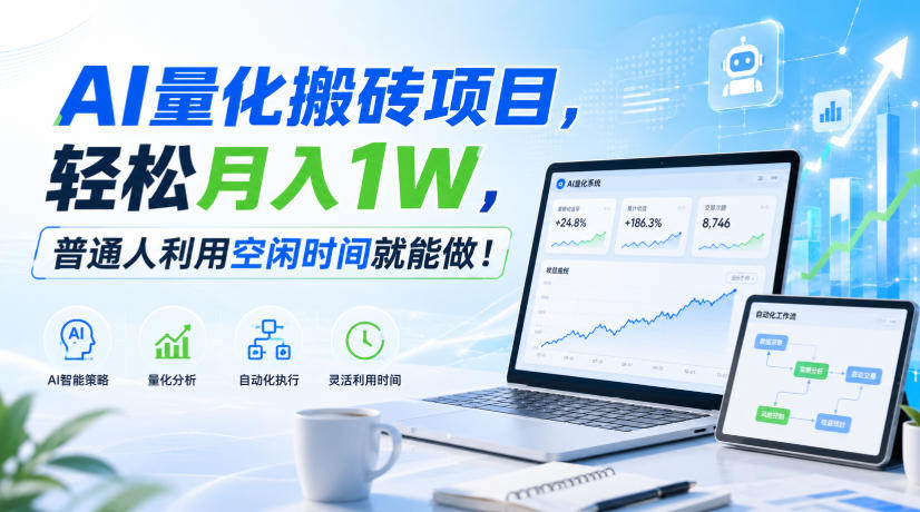 利用AI实现自动量化搬砖，月入万元，任何人都可以做！-程拾网络
