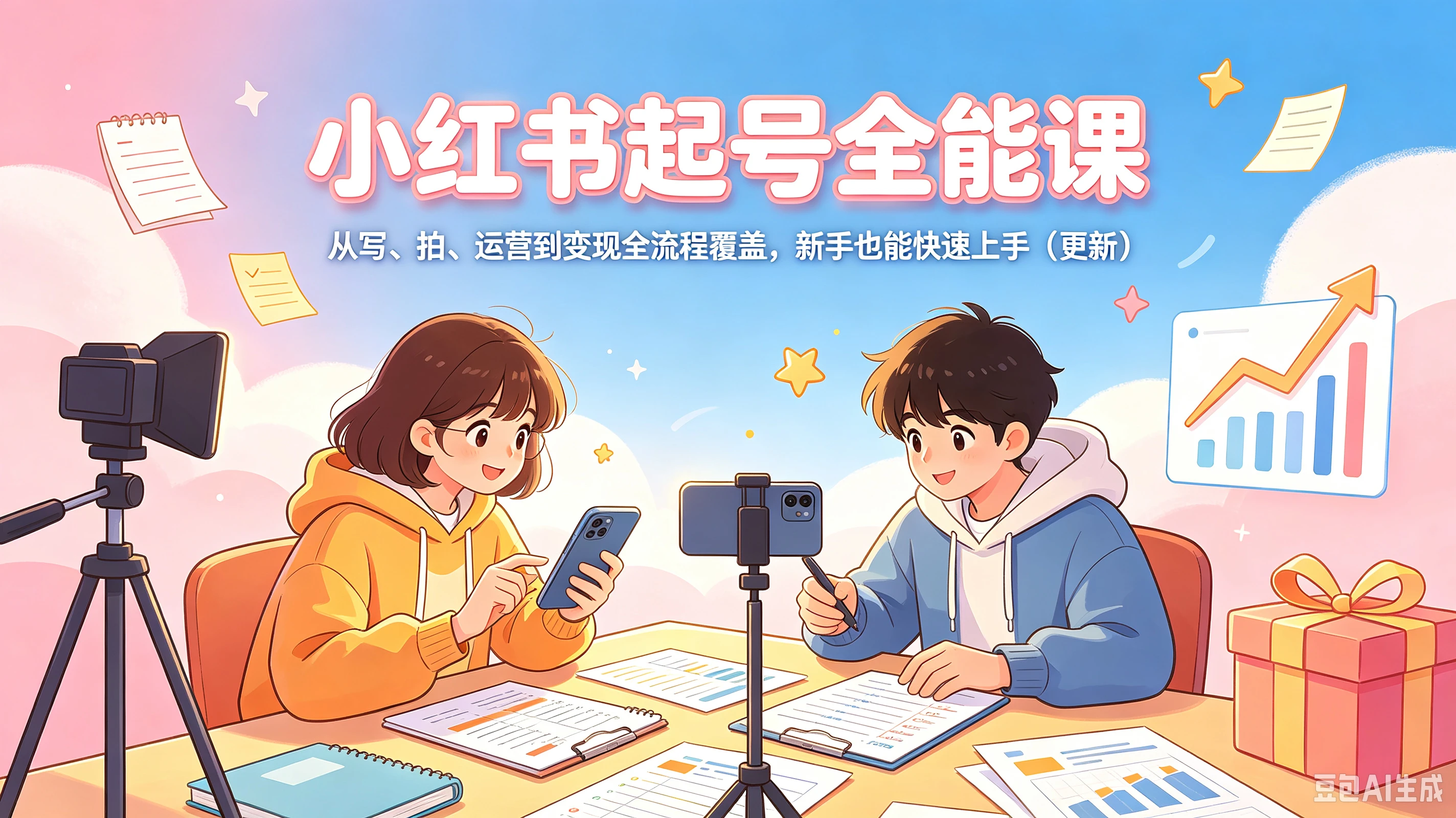 【精】小红书起号全能课,从写、拍、运营到变现全流程覆盖,新手也能快速上手(更新)-程拾网络