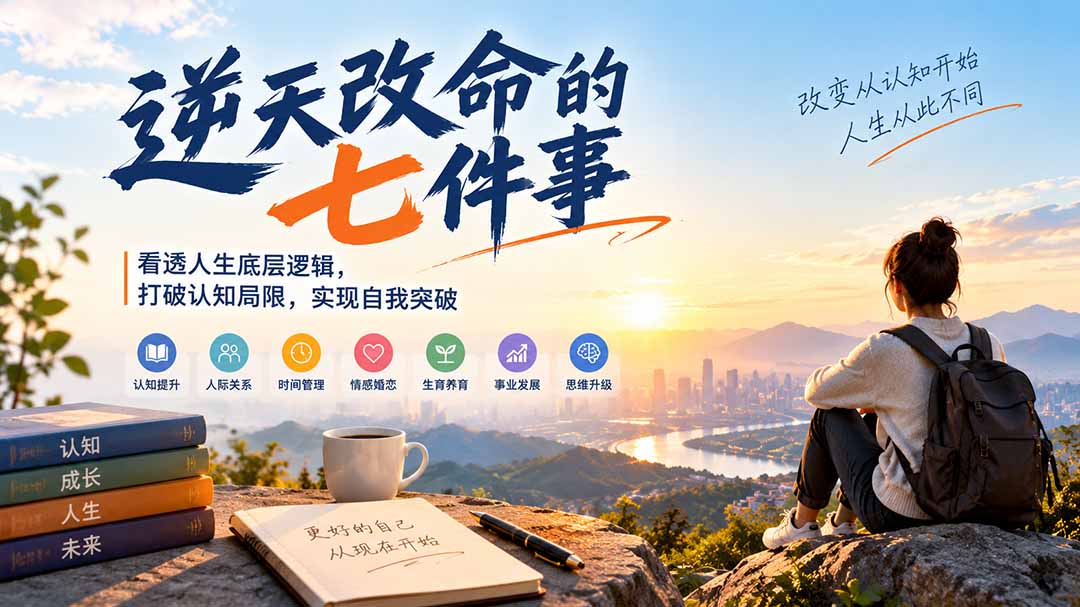 付费文章：逆天改命的七件事，看透人生底层逻辑，打破认知局限，实现自我突破-程拾网络