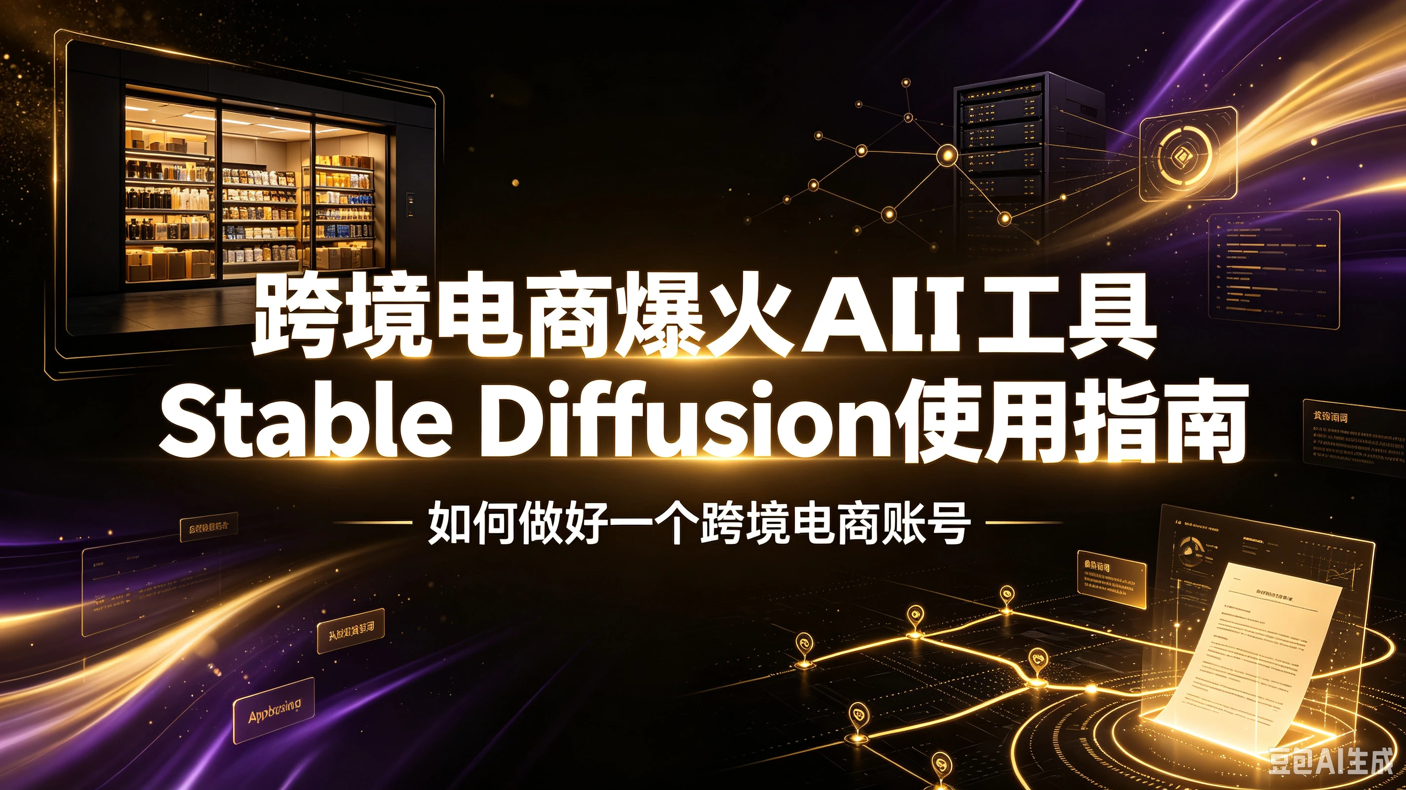 跨境电商爆火AI工具Stable Diffusion使用指南，如何做好一个跨境电商账号-程拾网络