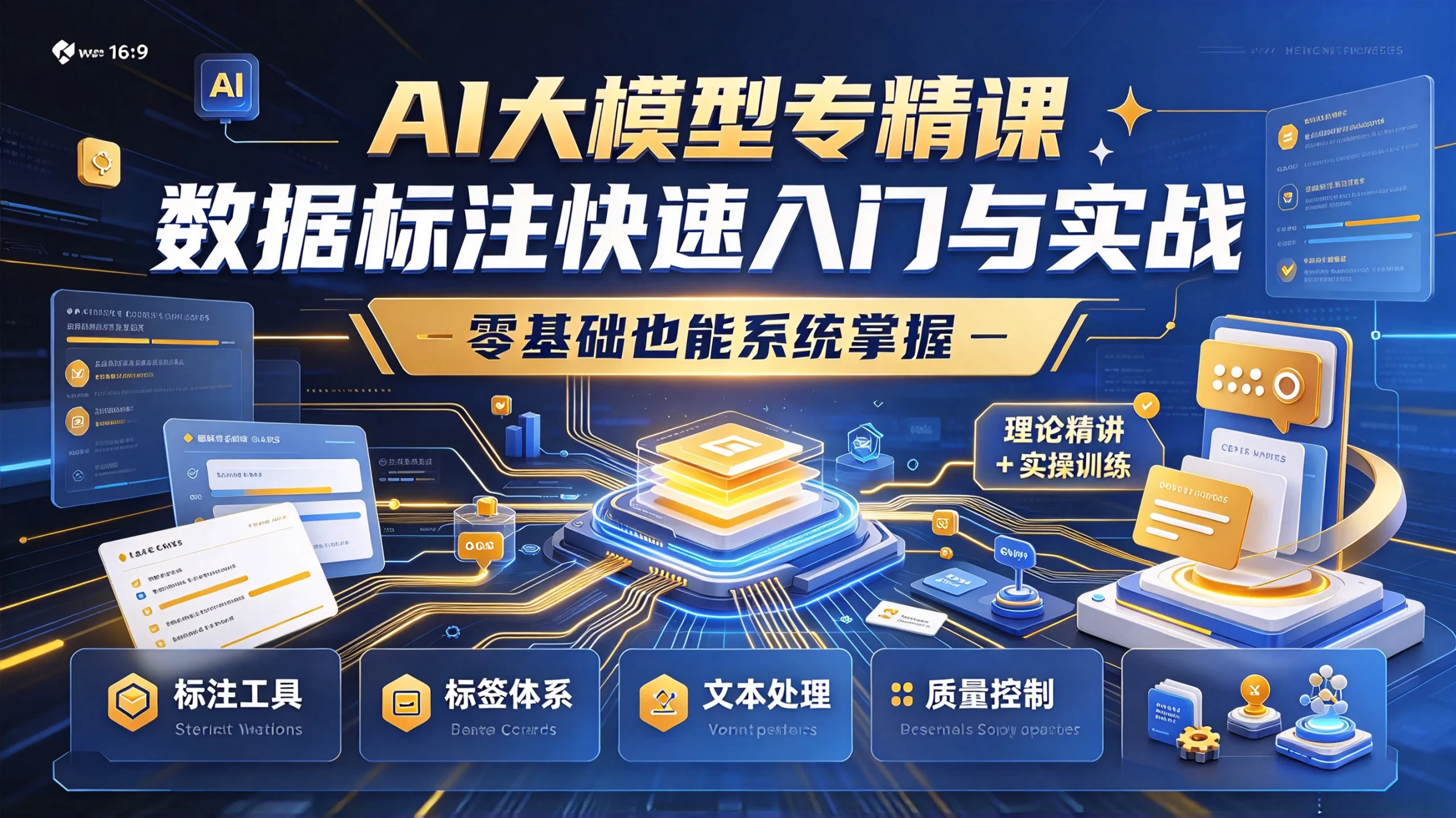 【精】AI大模型专精课，数据标注快速入门与实战，零基础也能系统掌握-程拾网络