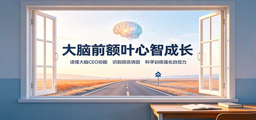 大脑前额叶心智成长：读懂大脑CEO功能，识别损伤诱因，科学训练强化自控力-程拾网络