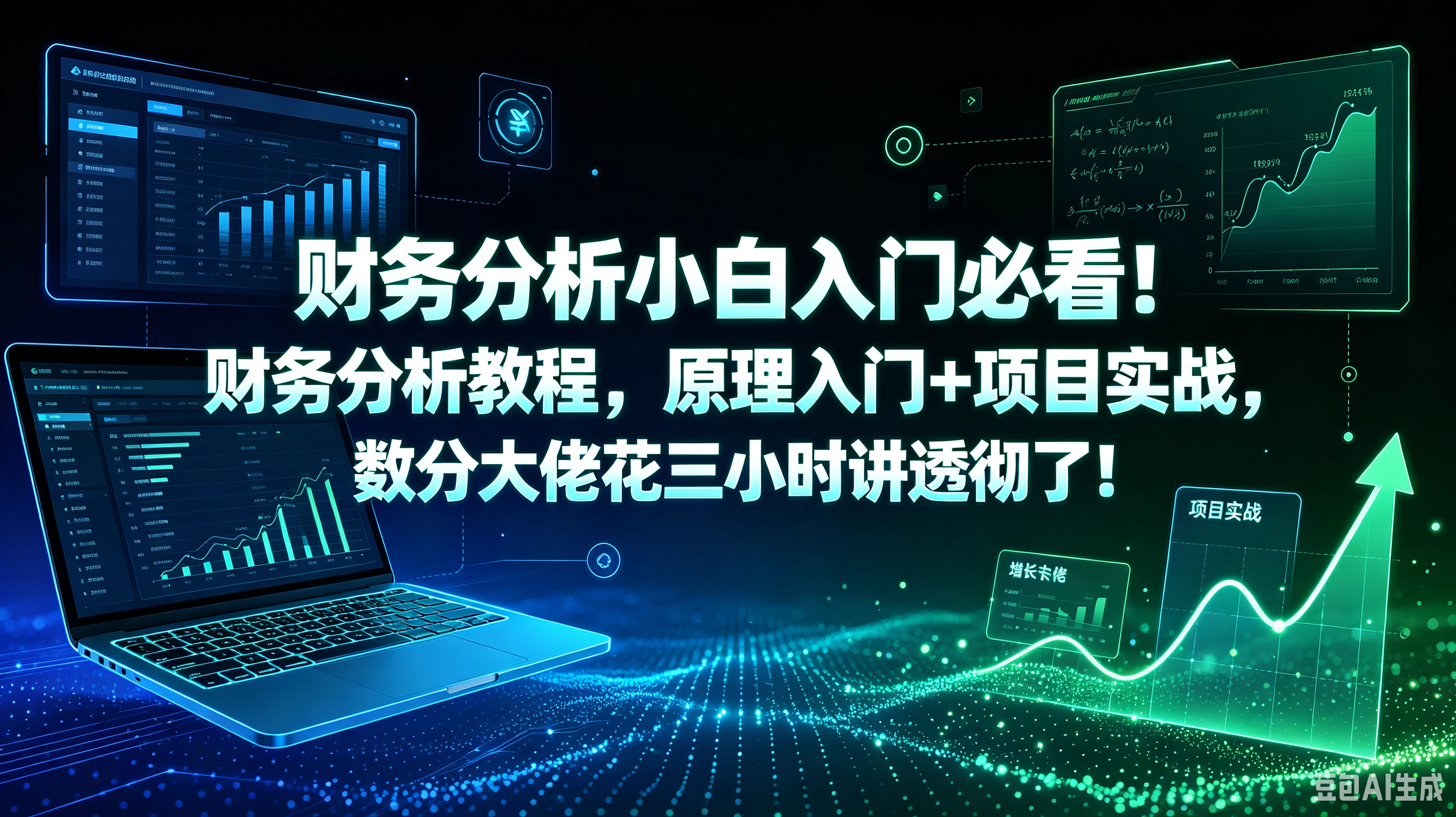 【精】财务分析小白入门必看!财务分析教程,原理入门+项目实战,数分大佬花三小时讲透彻了!-程拾网络