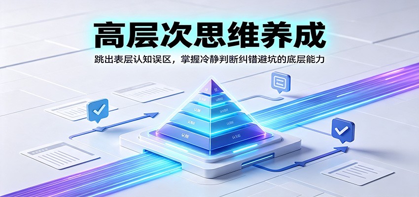 高层次思维养成：跳出表层认知误区，掌握冷静判断纠错避坑的底层能力-程拾网络
