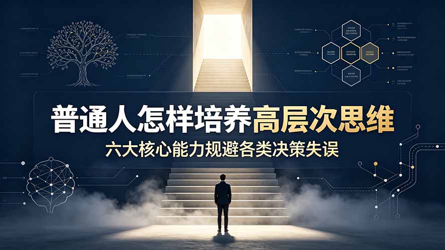 付费文章：普通人怎样培养高层次思维，六大核心能力规避各类决策失误-程拾网络