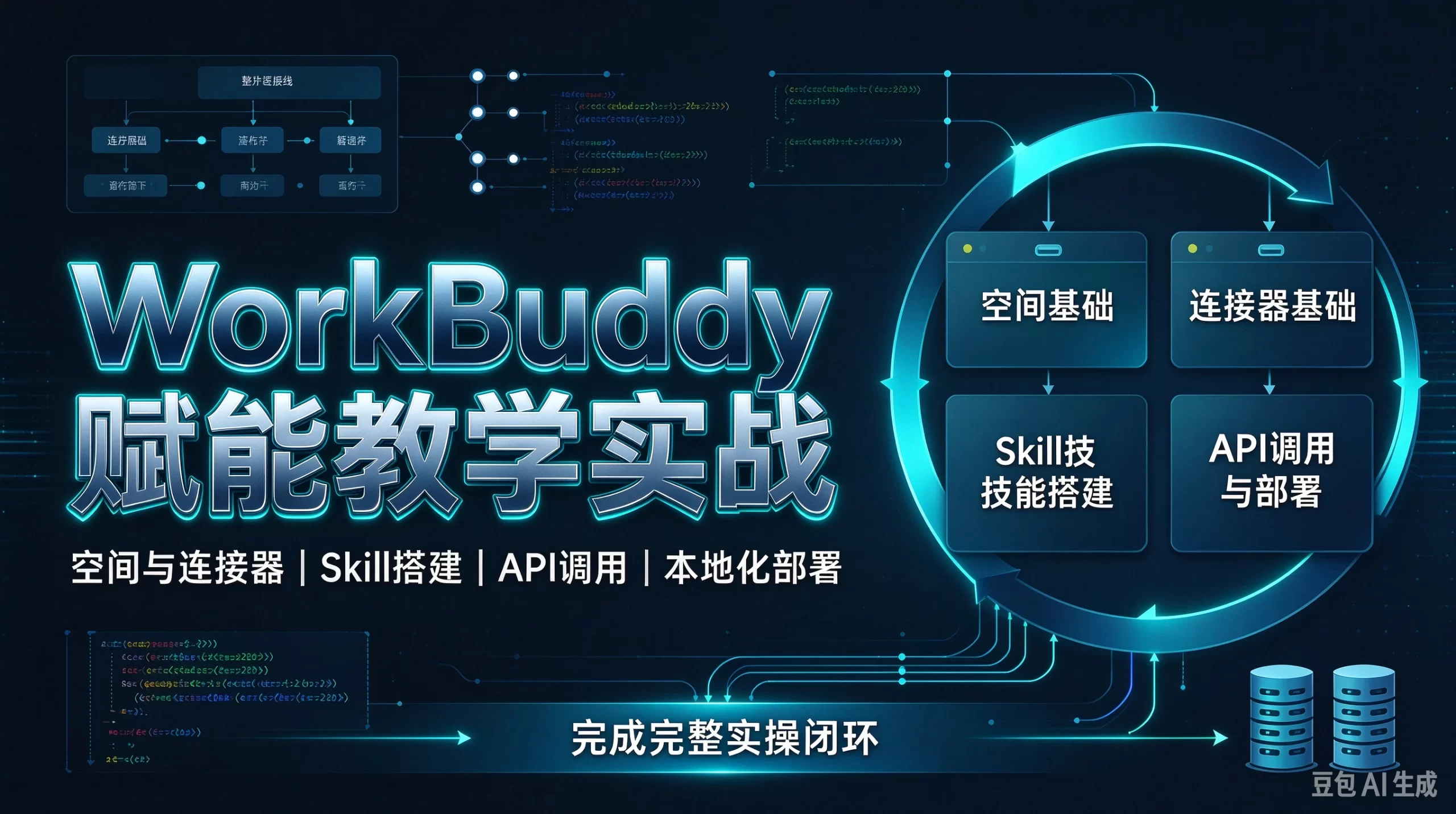 【精】WorkBuddy赋能教学实战，带你掌握空间与连接器基础，自主搭建各类skill技能，完成API调用与本地化部署的完整实操闭环-程拾网络