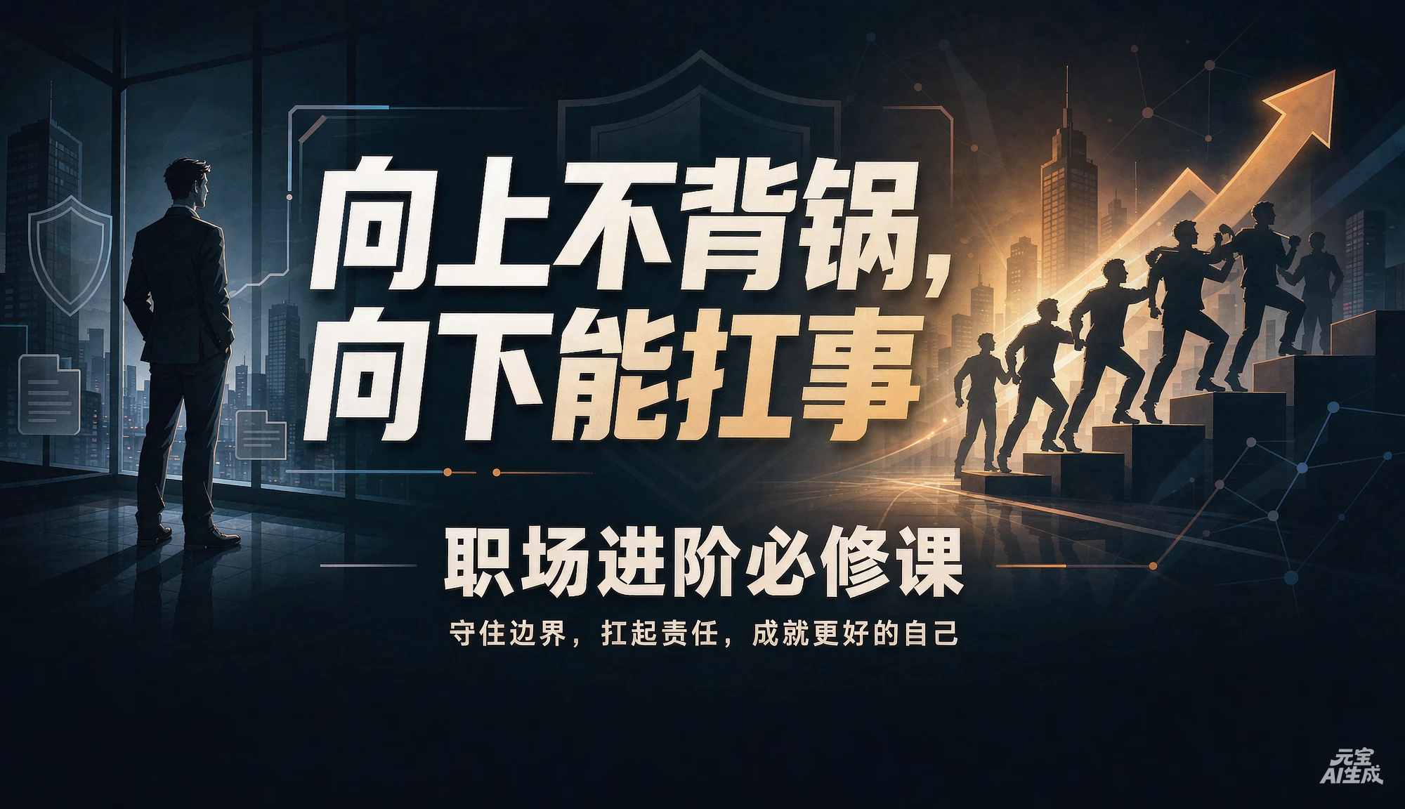 【精】向上不背锅,向下能扛事 职场进阶必修课-程拾网络