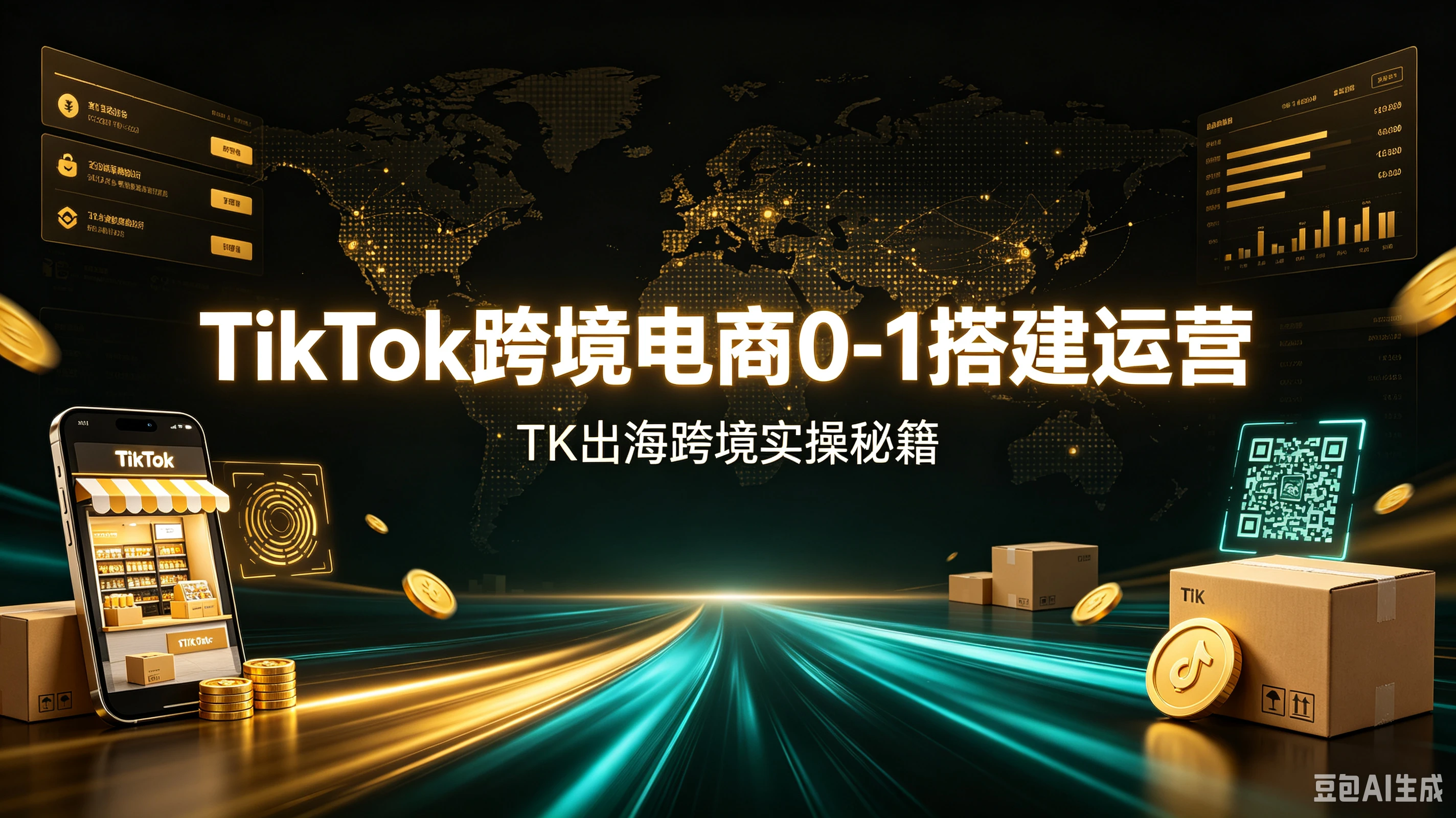【精】TikTok跨境电商0-1搭建运营，TK出海跨境实操秘籍-程拾网络