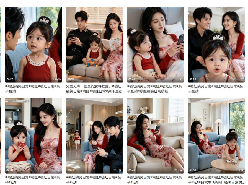 1小时学会AI亲子搞笑短剧制作:爆款账号拆解+剧情脚本+人物互动+拍摄剪辑,跑通涨粉带货完整链路-程拾网络