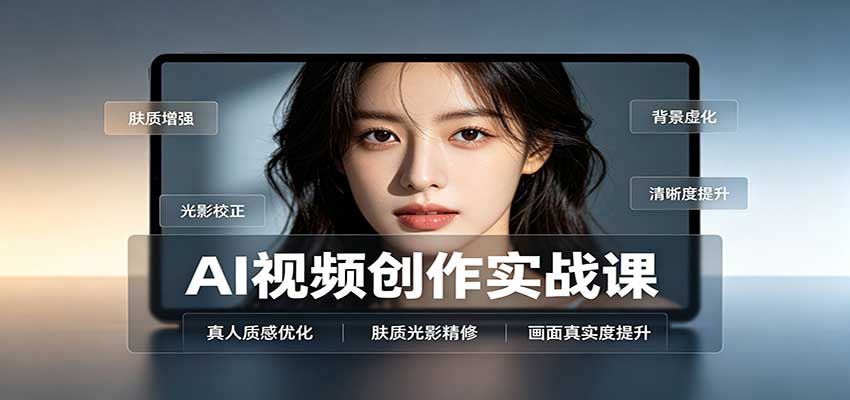 AI视频创作实战课：人物面部情绪调试，真人质感优化，提示词模板与变现方向-程拾网络