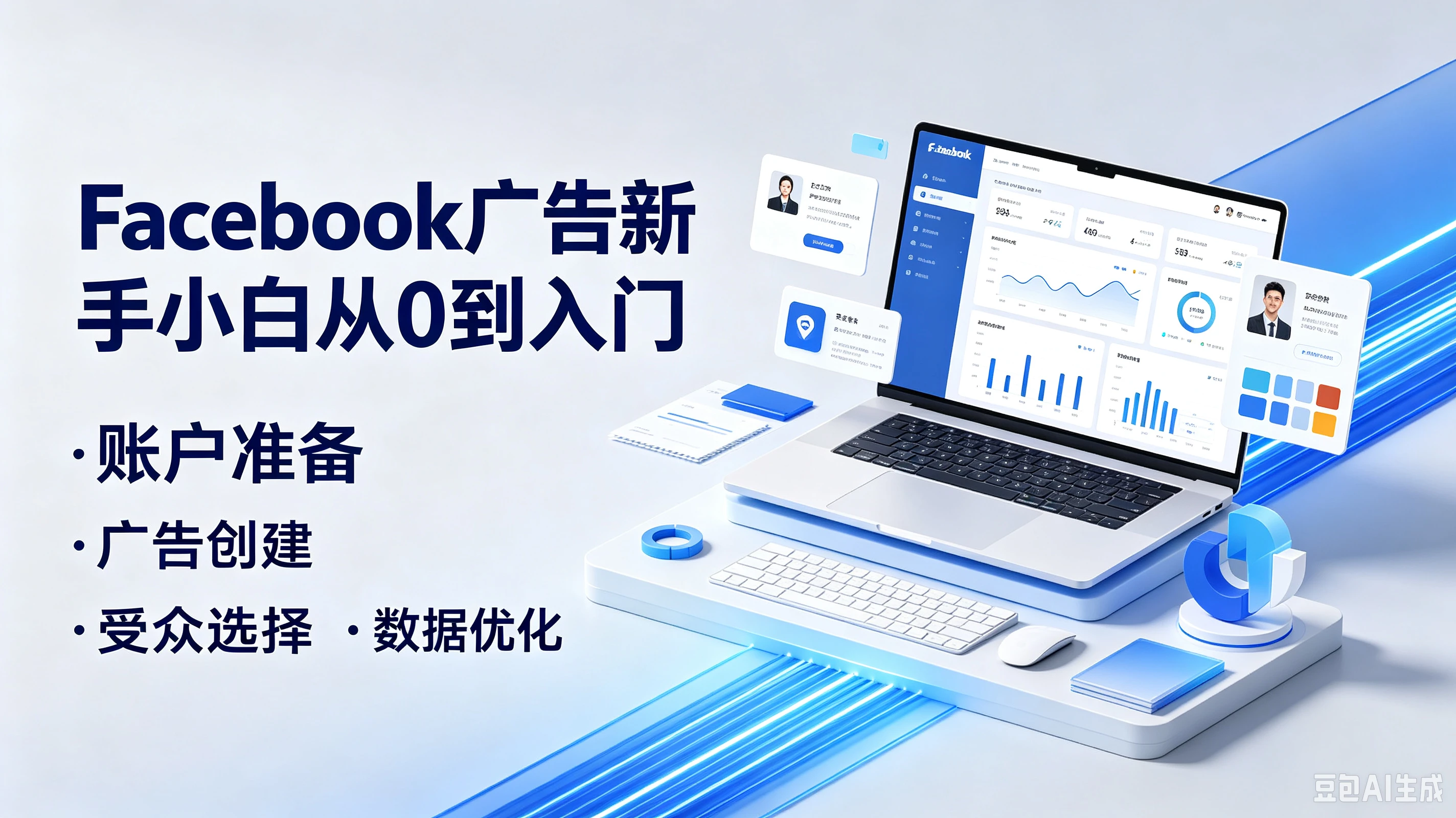 【精】Facebook广告新手小百从0到入门，账户准备·广告创建·受众选择、数据优化-程拾网络
