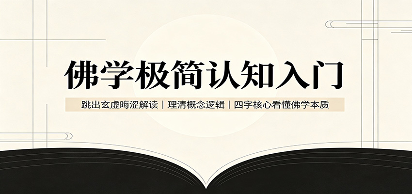 佛学极简认知入门:跳出玄虚晦涩解读,理清概念逻辑,四字核心看懂佛学本质-程拾网络
