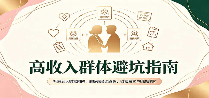 高收入群体避坑指南：拆解五大财富陷阱，做好现金流管理，财富积累与婚恋理财-程拾网络