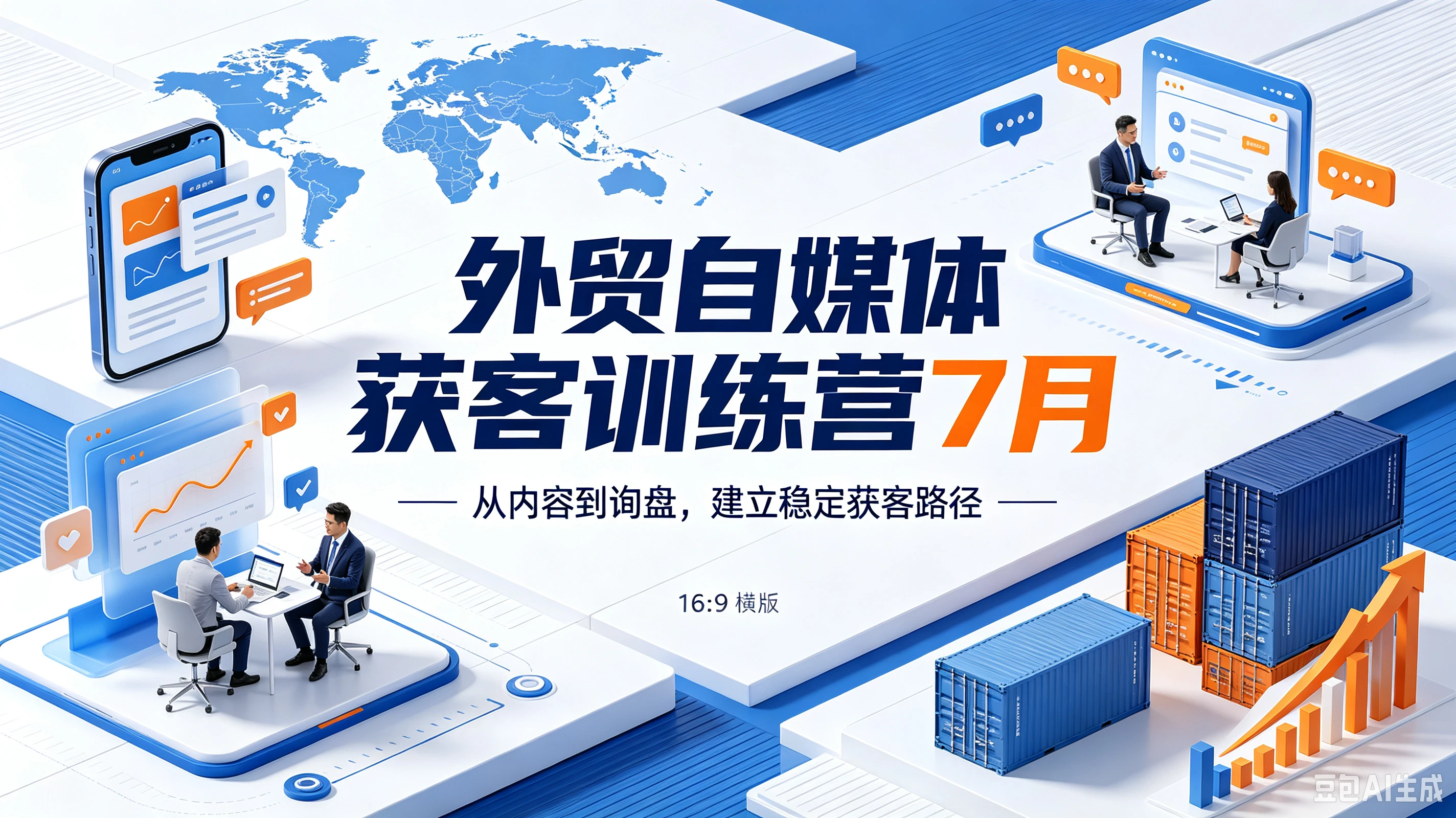 【精】外贸自媒体获客训练营7月，从内容到询盘，建立稳定获客路径-程拾网络